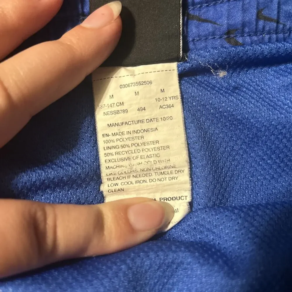 Boys Nike 10-12yrs Blue Swim Shorts